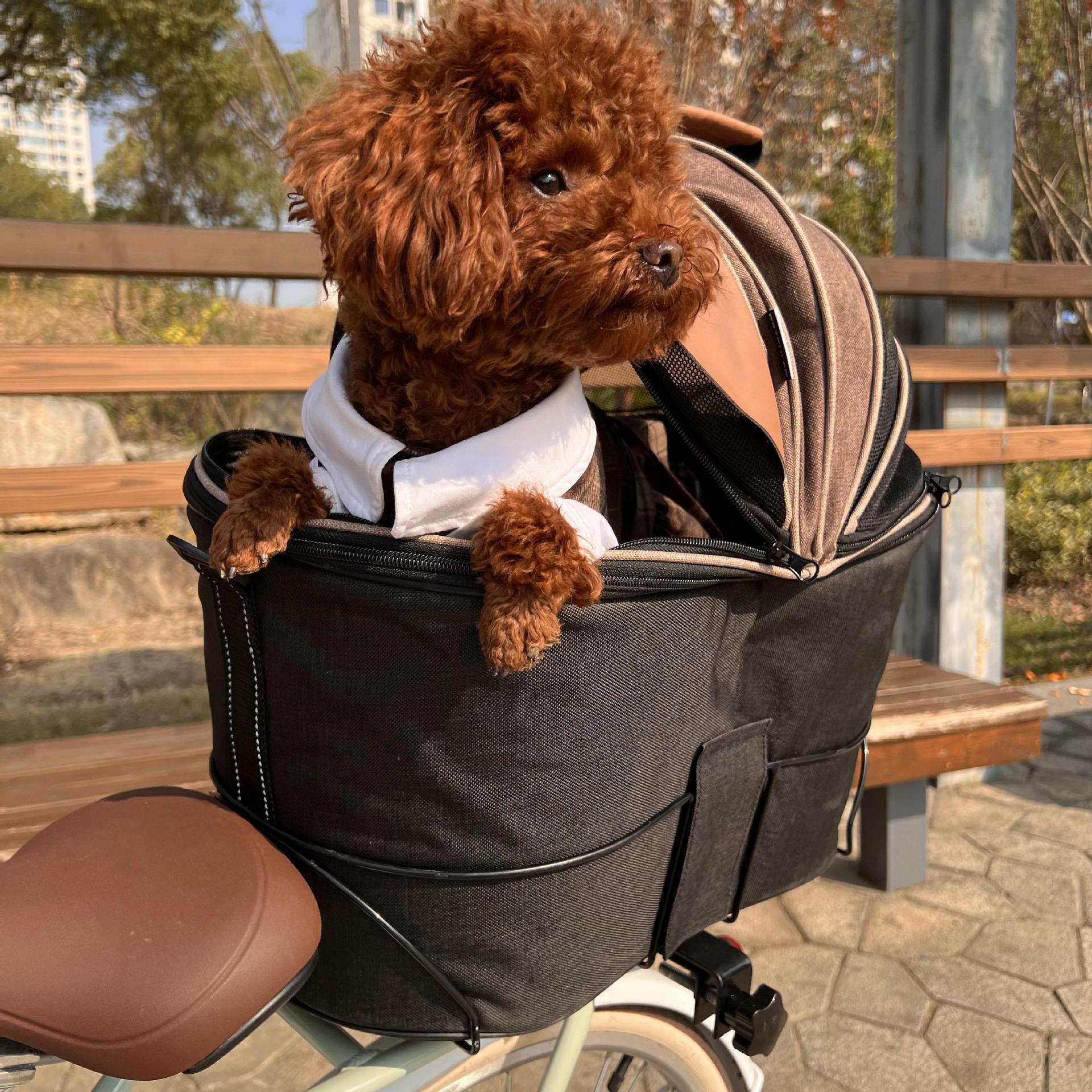 Foldable Canvas Pet Rear Seat Carrier Bag: The Perfect Companion for Your Pet