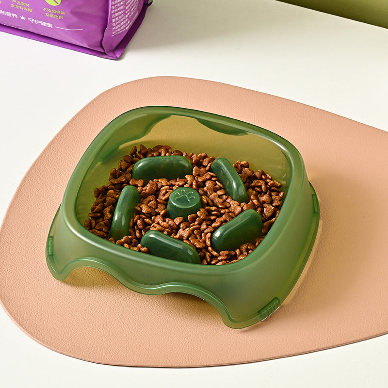 Pet Anti Choking Slow Feeding Water Bowl Dish
