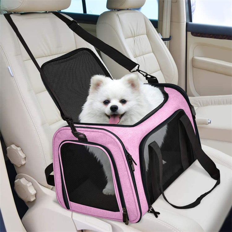 Pet Carrier Bag Portable Foldable Handheld Travel Design