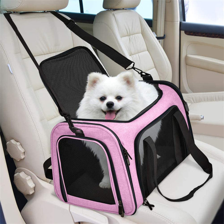 Pet Carrier Bag Portable Foldable Handheld Travel Design