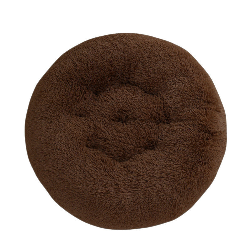 Pet Round Plush Warm Sleep Bed House Mat