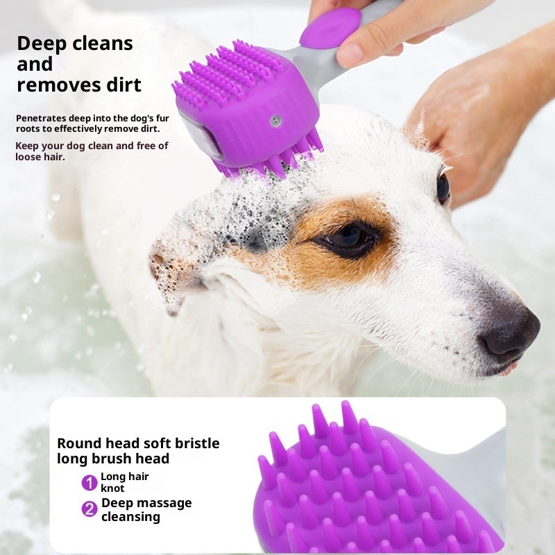Pet Shower Brush For Bath And Hair Cleaning