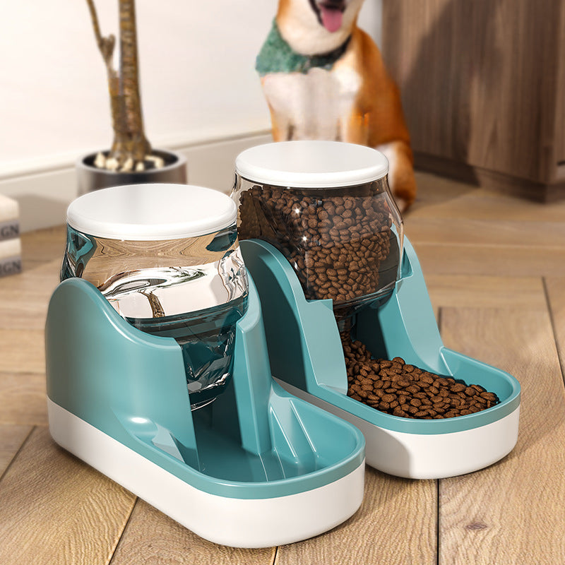 Automatic Pet Food And Water Dispenser With Large Capacity