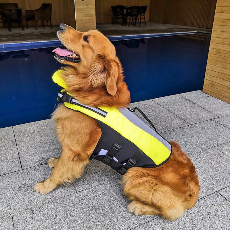 Reflective Nylon Pet Life Jacket With Airbag Safety Design