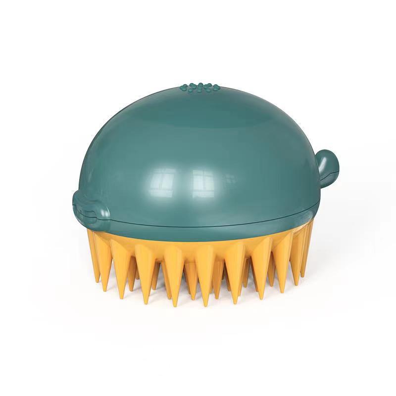 Refillable Pet Bath Brush With Body Wash Applicator