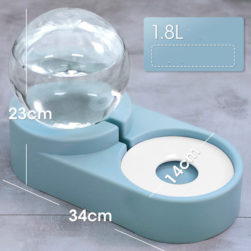 Automatic Pet Fountain Feeder 1.8L For Food And Water