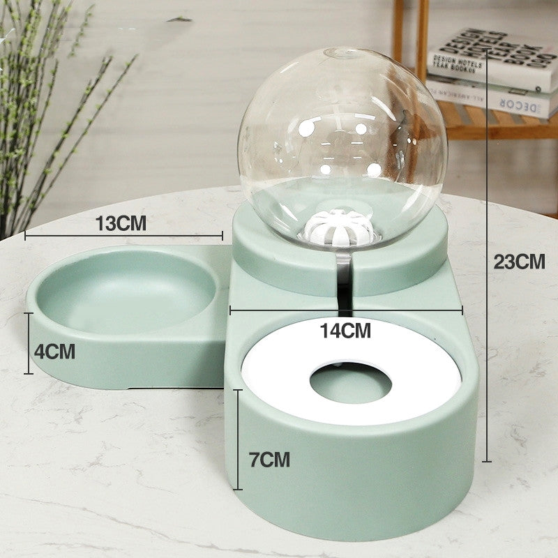 Automatic Pet Fountain Feeder 1.8L For Food And Water