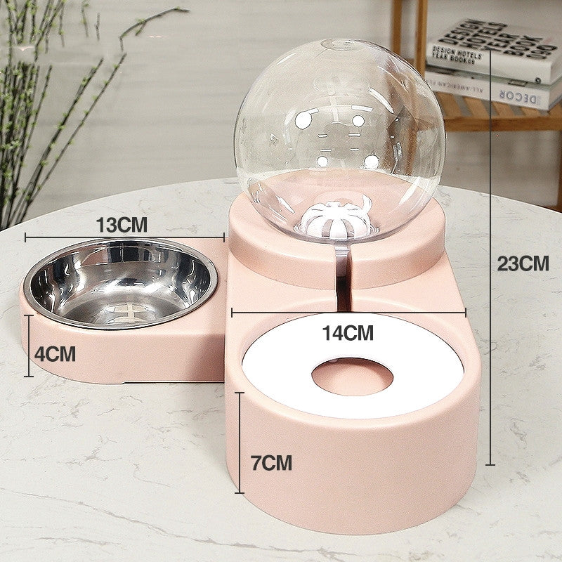 Automatic Pet Fountain Feeder 1.8L For Food And Water