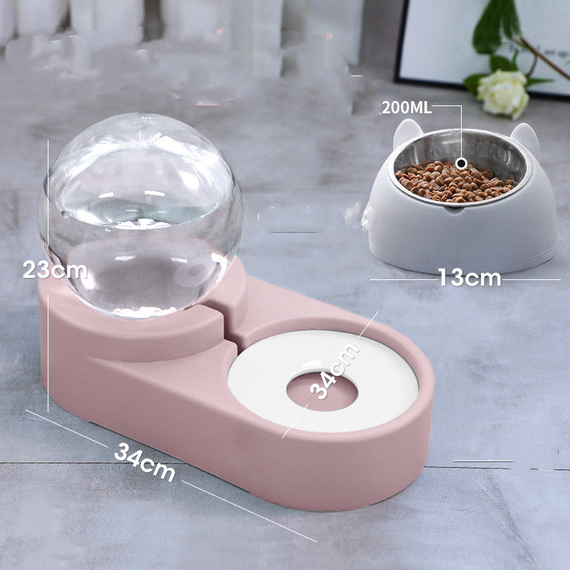Automatic Pet Fountain Feeder 1.8L For Food And Water