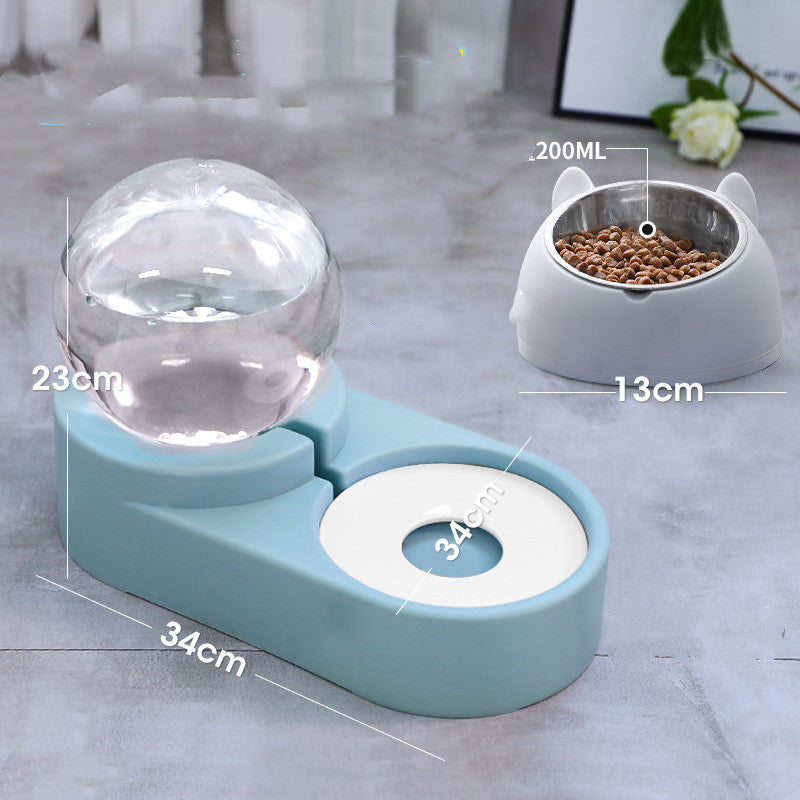 Automatic Pet Fountain Feeder 1.8L For Food And Water