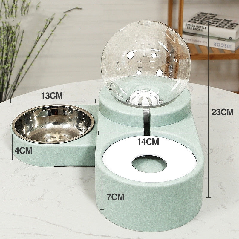 Automatic Pet Fountain Feeder 1.8L For Food And Water