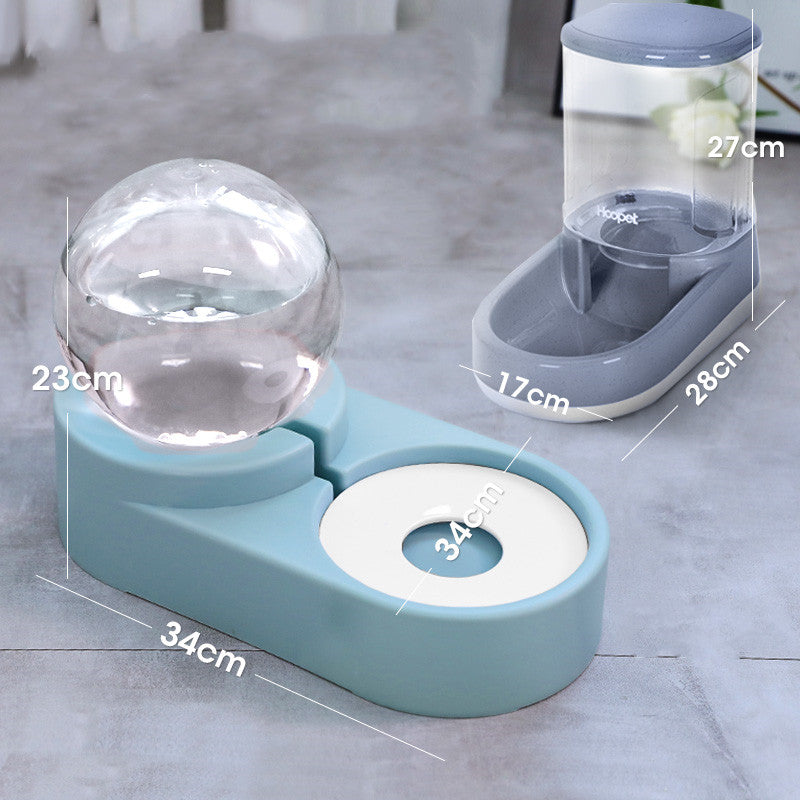 Automatic Pet Fountain Feeder 1.8L For Food And Water