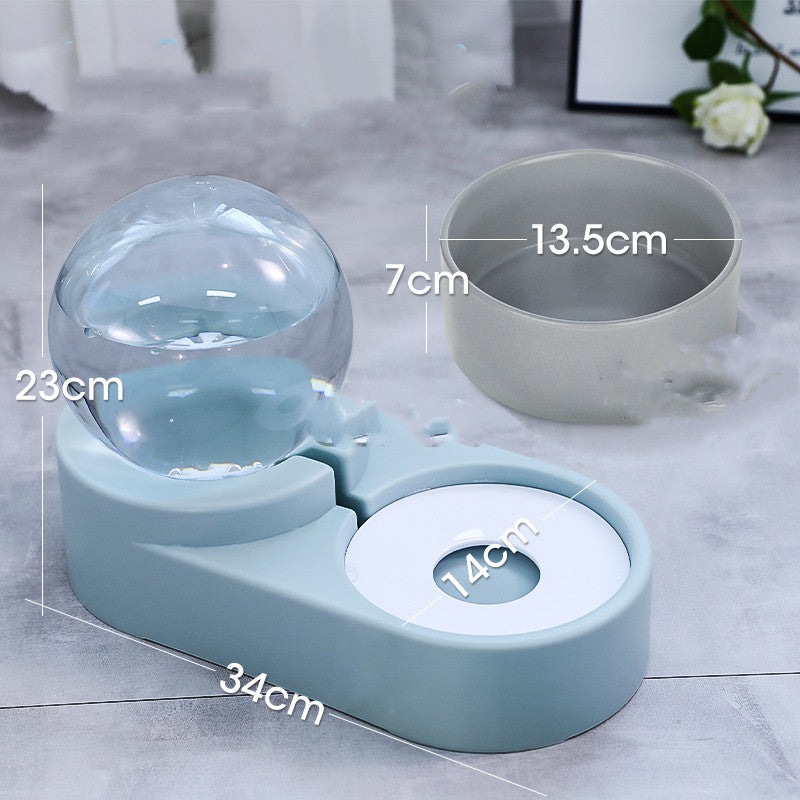 Automatic Pet Fountain Feeder 1.8L For Food And Water