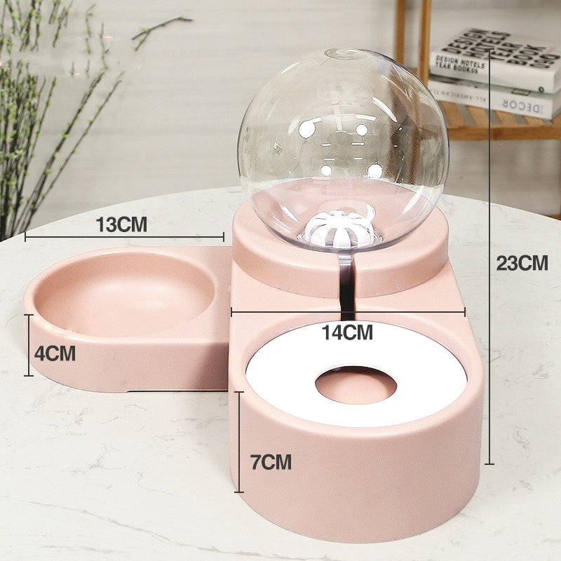 Automatic Pet Fountain Feeder 1.8L For Food And Water