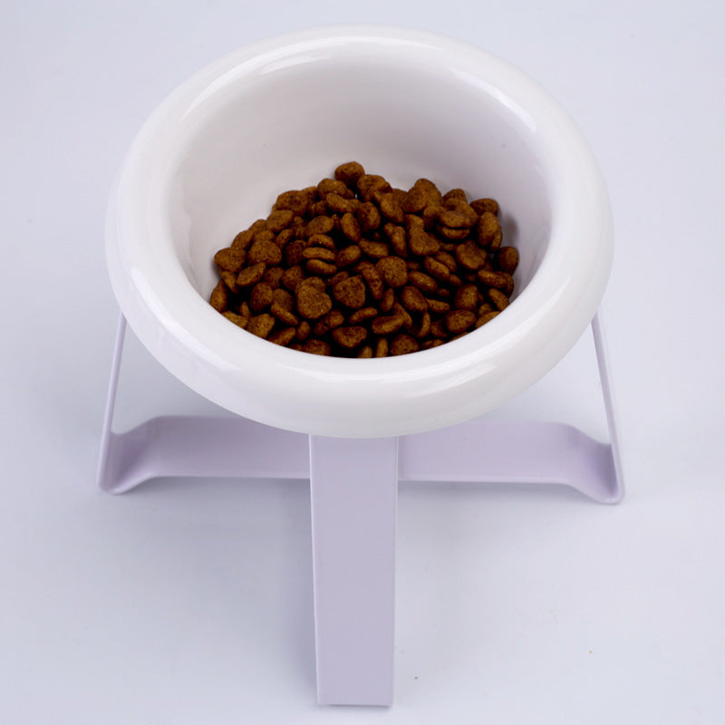Anti Slip Pet Double Feeding Bowl With Iron Stand