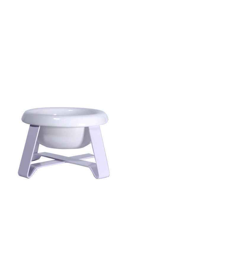 Anti Slip Pet Double Feeding Bowl With Iron Stand
