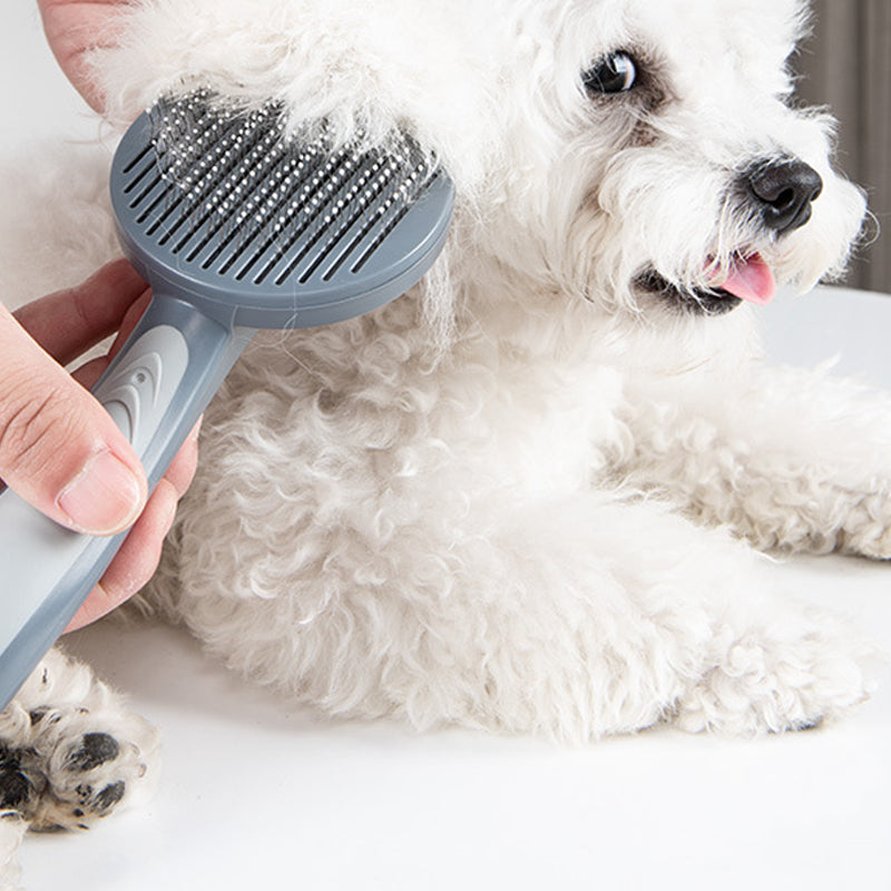 Pet Slicker Grooming Brush For Shedding Control And Cleaning