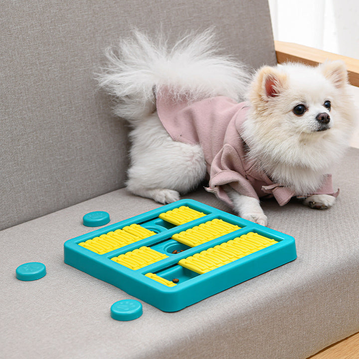 Rotating Interactive Pet Toy With Treat Dispensing Slow Feeder