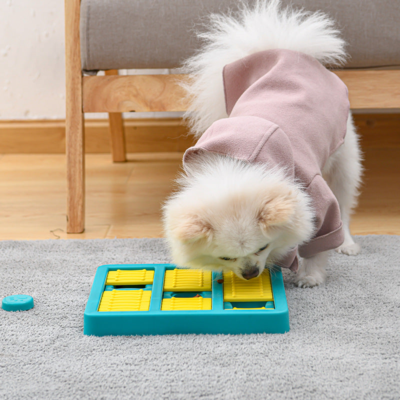 Rotating Interactive Pet Toy With Treat Dispensing Slow Feeder