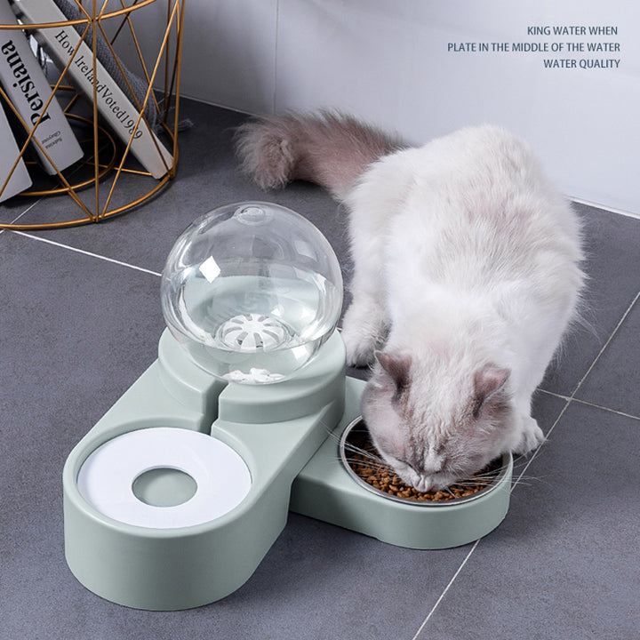 Automatic Pet Fountain Feeder 1.8L For Food And Water