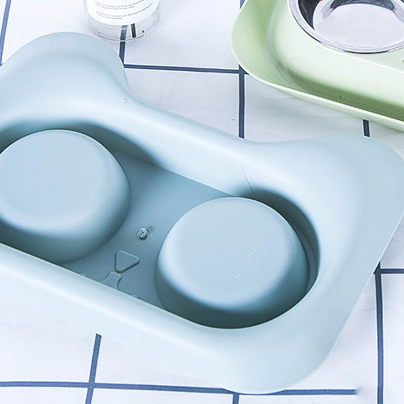 Pet Stainless Steel Drinking Water Feeding Bowl Dish