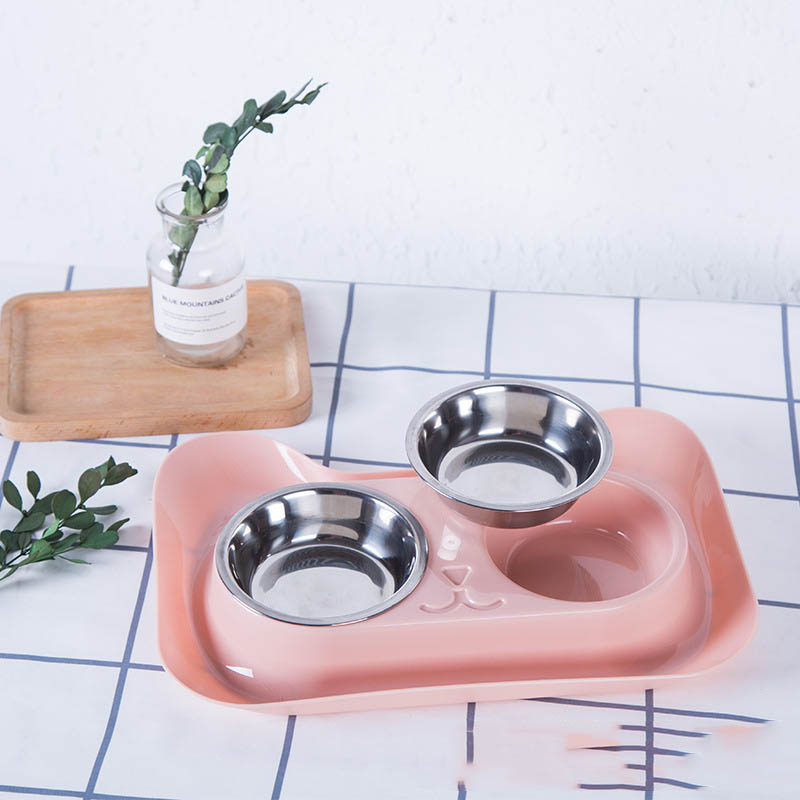 Pet Stainless Steel Drinking Water Feeding Bowl Dish