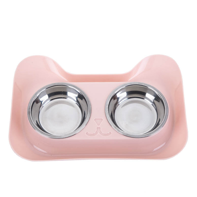 Pet Stainless Steel Drinking Water Feeding Bowl Dish