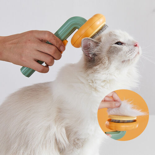 Pumpkin Style Pet Grooming Self Cleaning Slicker Brush