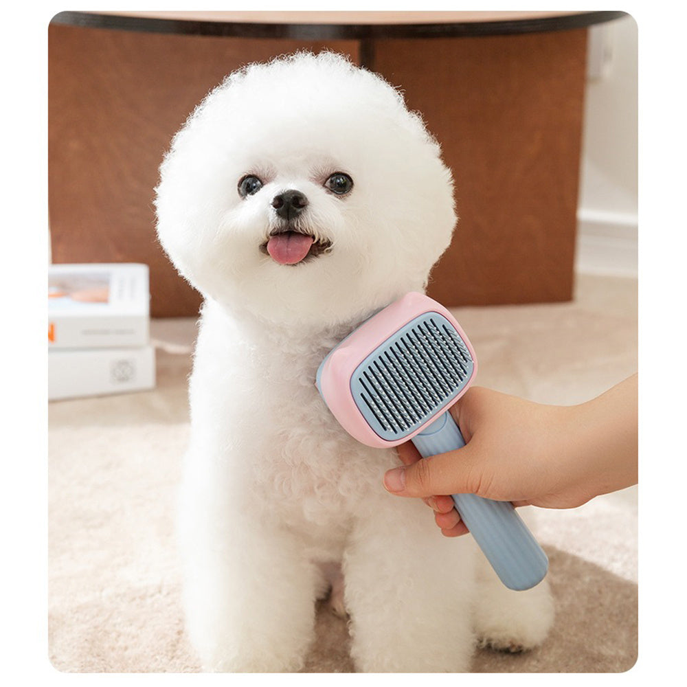 Pet Deshedding Grooming Brush For Hair Removal And Shedding Control