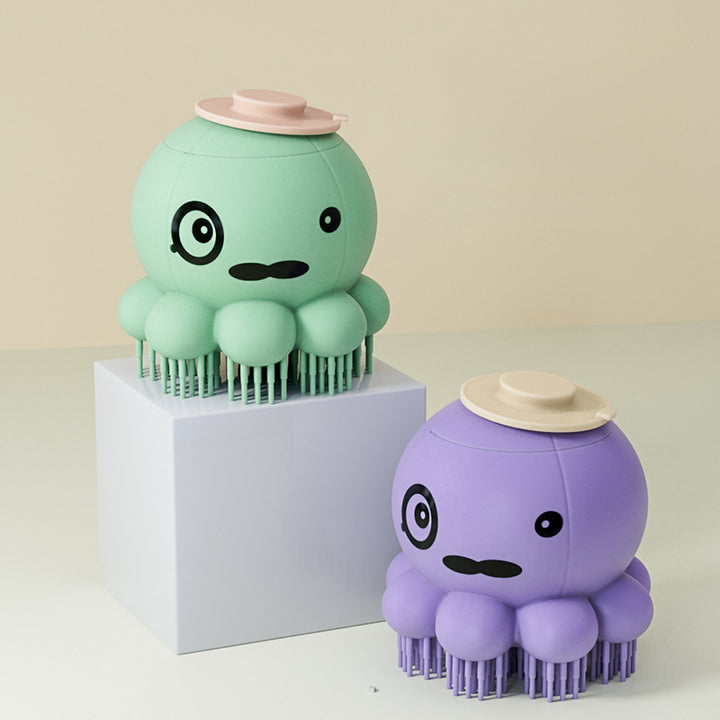 Silicone Pet Bath Brush With Massage And Wash Function