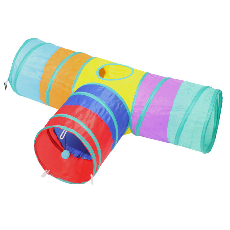 Foldable Pet Tunnel Climbing Toy For Exercise And Play