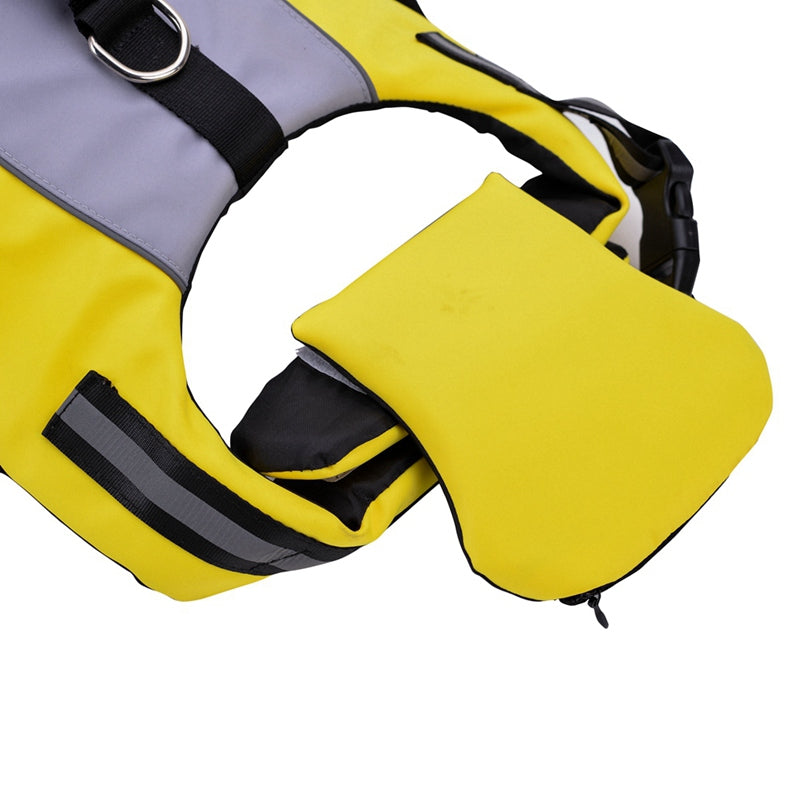 Reflective Nylon Pet Life Jacket With Airbag Safety Design