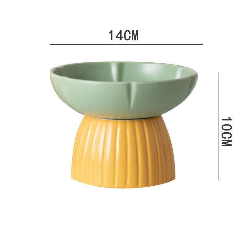 Macaron Style Ceramic Pet Feeding Bowl Candy Colors