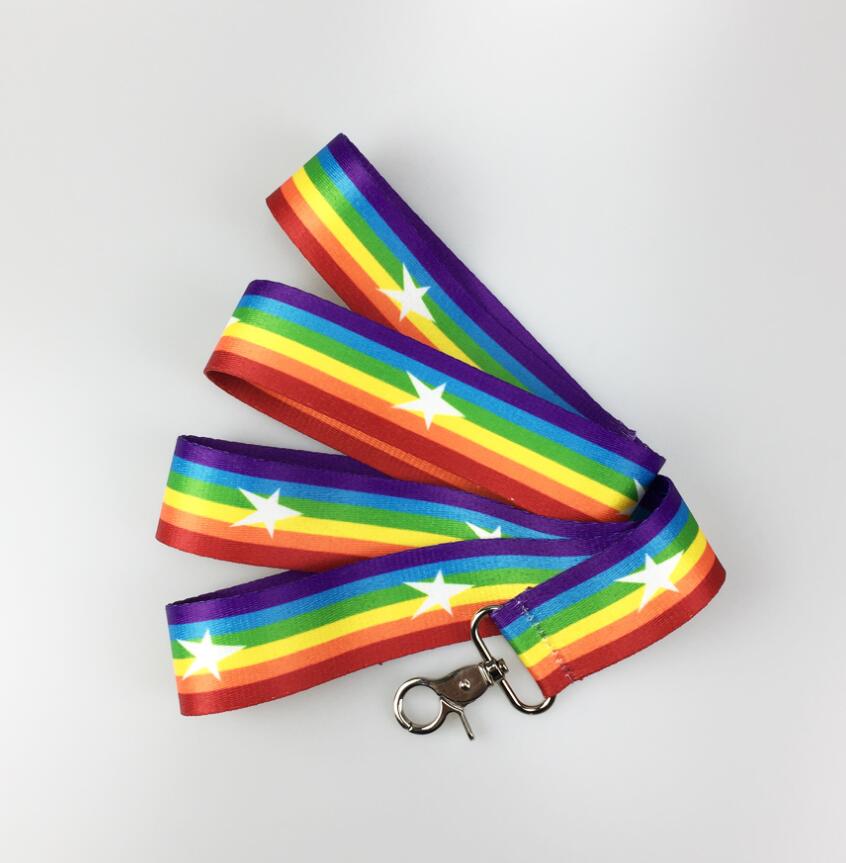Rainbow Color Pet Chain Leash Stylish Durable Design