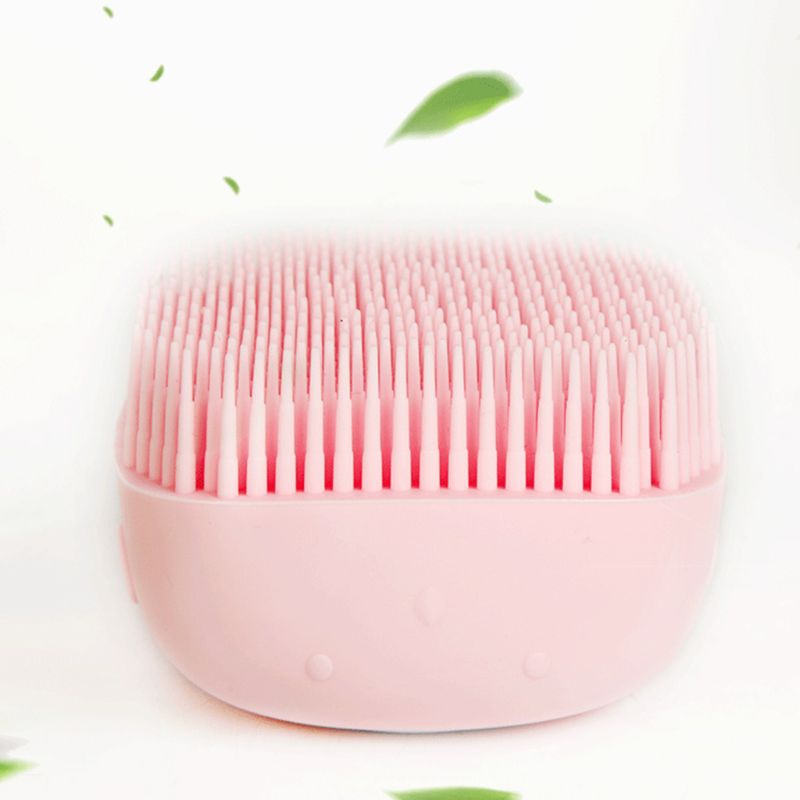 Soft Silicone Pet Bath Brush With Shampoo Dispenser
