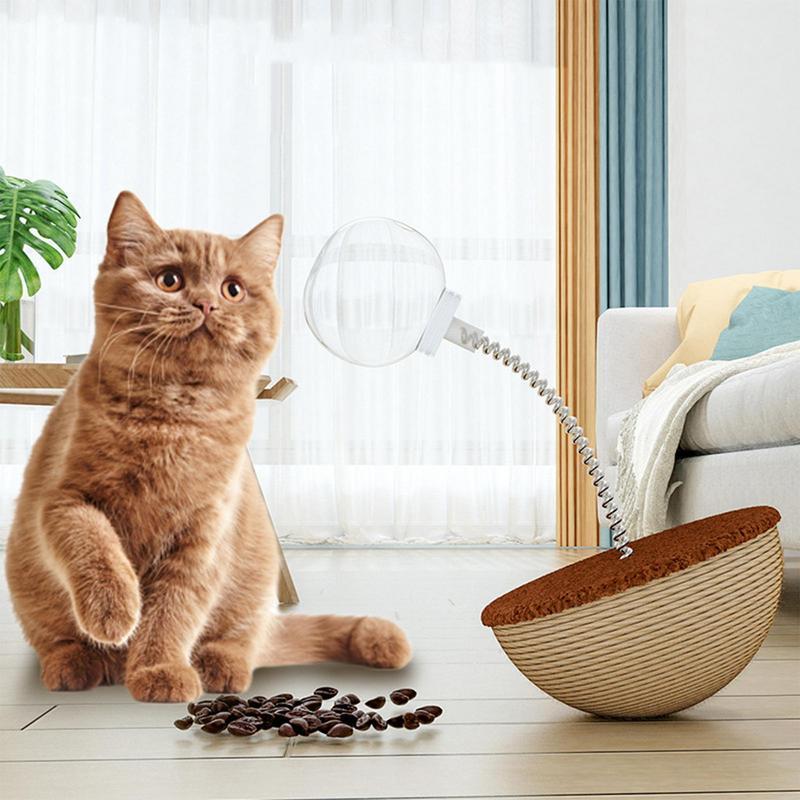 Interactive Self Balancing Pet Food Puzzle Slow Feeder Toy