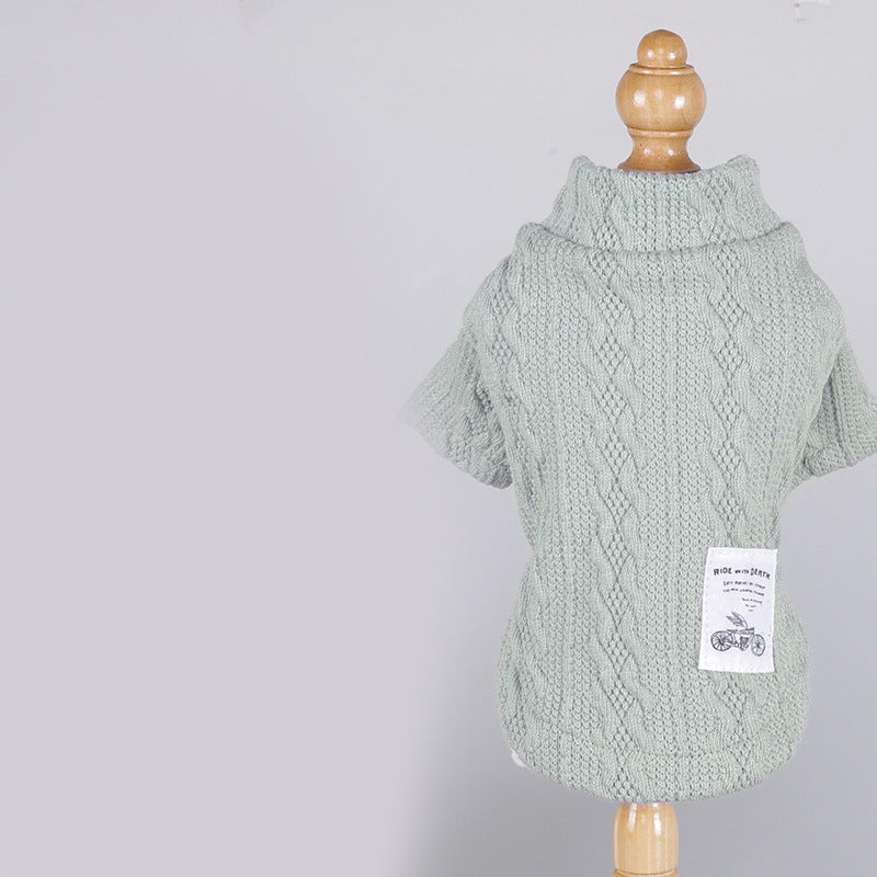 Warm Knitted Pet Sweater For Comfort Wear