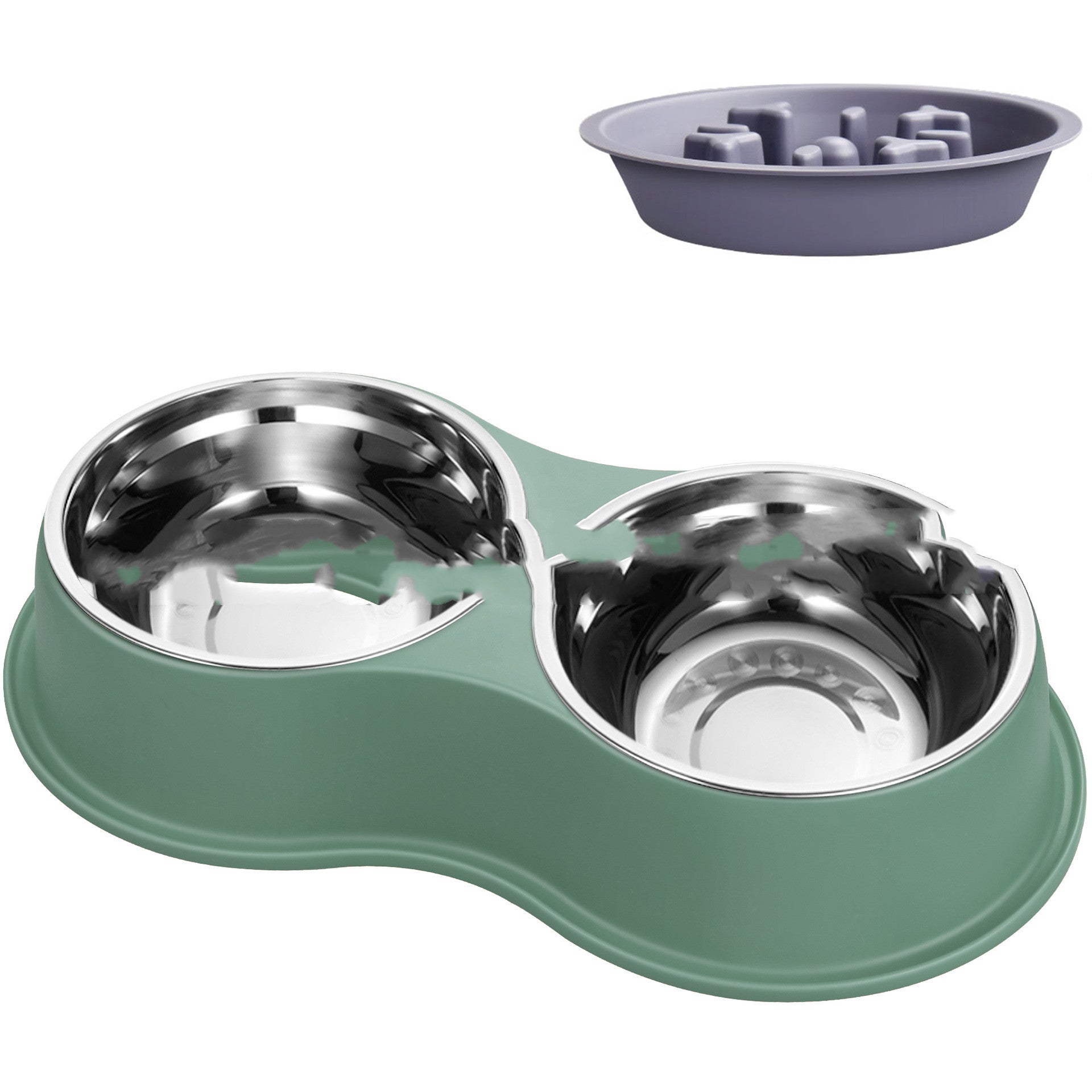 Removable Pet Slow Feeding Bowl Anti Gulp Design