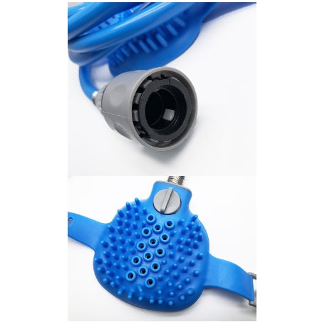 Silicone Pet Bathing Gloves With Handheld Shower Brush