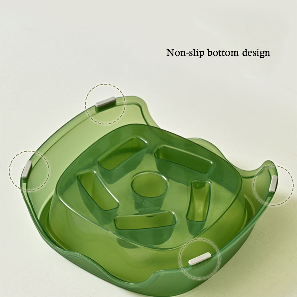 Pet Anti Choking Slow Feeding Water Bowl Dish