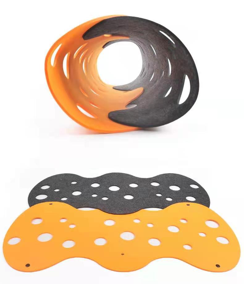 Removable Felt Pet Tunnel Toy For Play And Exercise