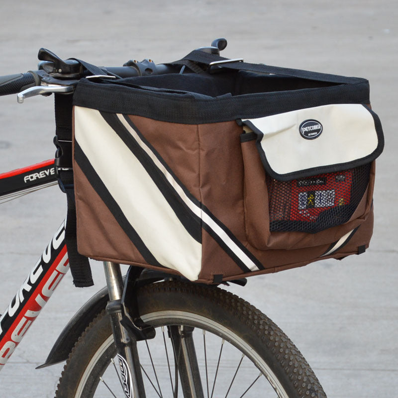 Removable Pet Bicycle Front Basket Carrier For Travel