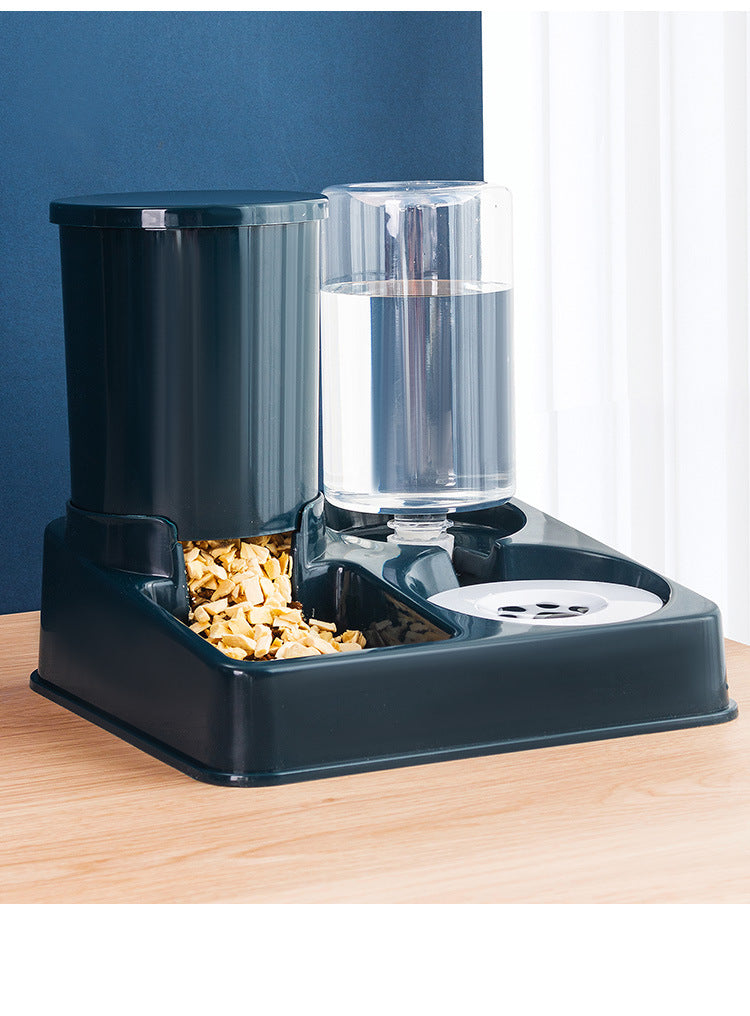 Automatic Pet Feeding Bowl And Basin Combined Device