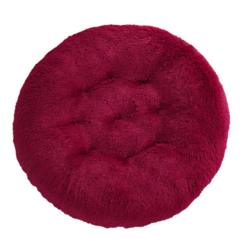 Pet Round Plush Warm Sleep Bed House Mat