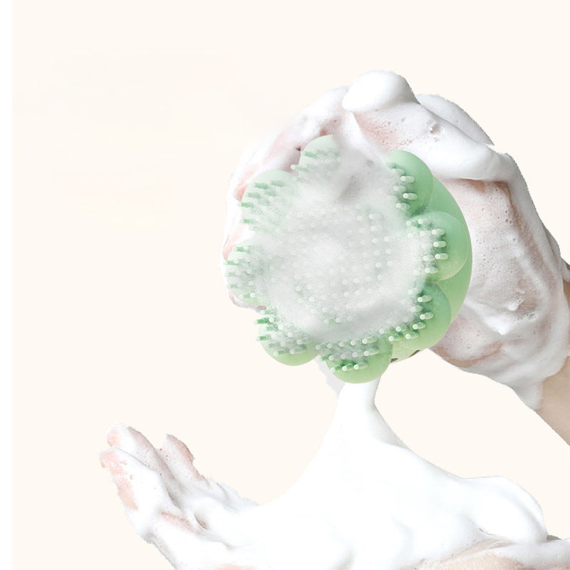 Silicone Pet Bath Brush With Massage And Wash Function
