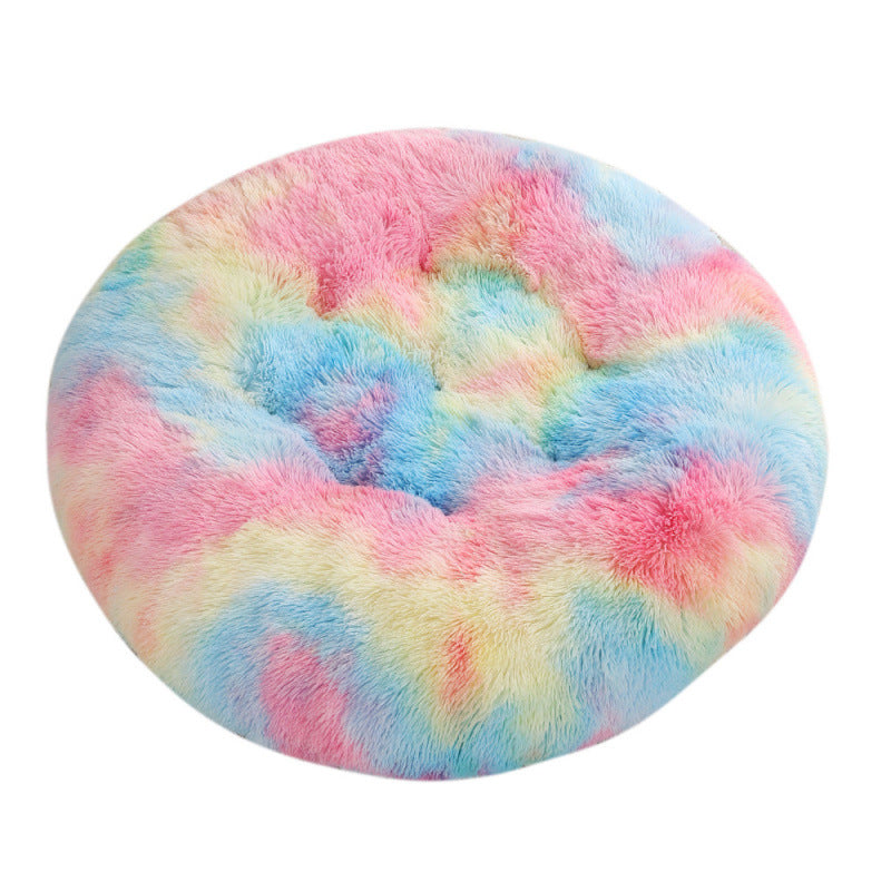Pet Round Plush Warm Sleep Bed House Mat