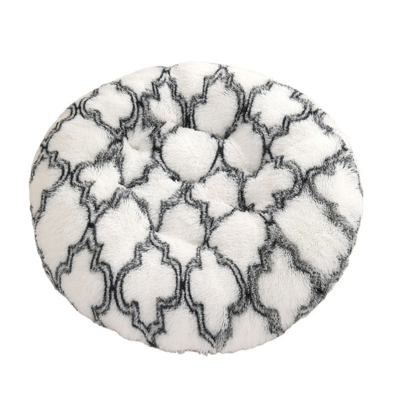 Pet Round Plush Warm Sleep Bed House Mat