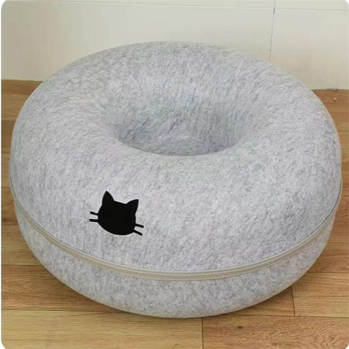 Comfortable Round Pet Tunnel Bed For Rest And Play