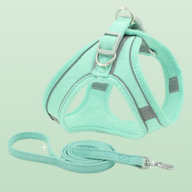 Vest Style Pet Chest Harness Adjustable Walking Leash