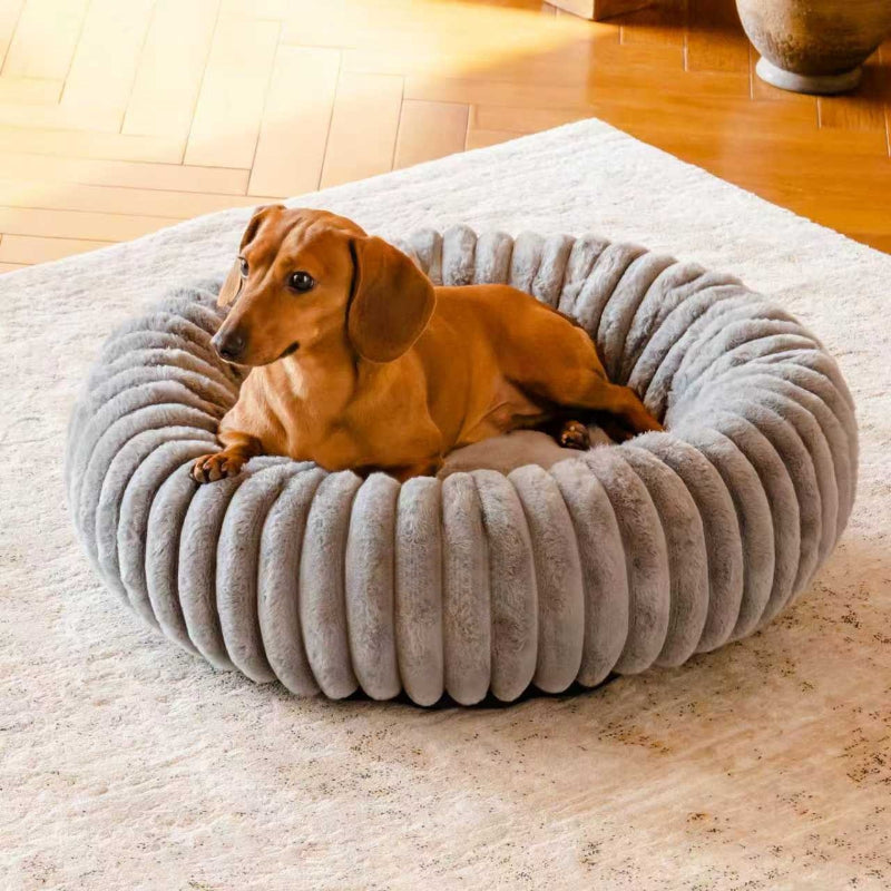 Pet Plush Round Warm Winter Bed Mat House